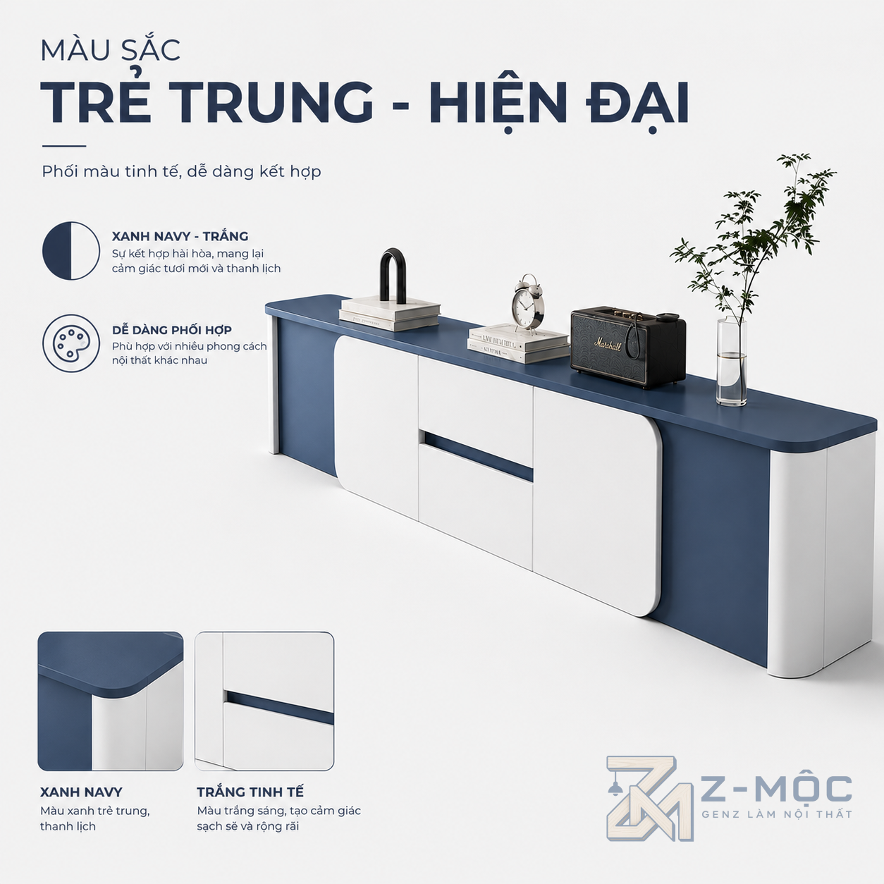 Dễ phối cùng sofa và nội thất phòng khách