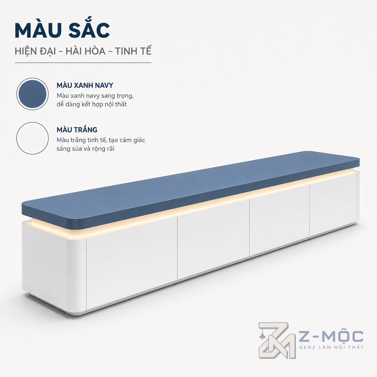 Đèn LED tạo điểm nhấn cho khu vực tivi
