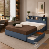 Giường Ngủ Có Ngăn Kéo Và Kệ Đầu Giường Hiện Đại ZM-11025 - hình ảnh thực tế 1