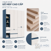 Gỗ MDF phủ Melamine bề mặt đẹp, dễ vệ sinh