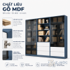 Gỗ MDF phủ Melamine bền đẹp, dễ vệ sinh