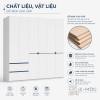 Gỗ MDF thường phủ Melamine, bề mặt dễ vệ sinh
