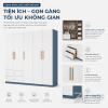 Không gian lưu trữ rộng, sắp xếp đồ dùng khoa học