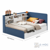 Kích thước chi tiết Giường Ngủ Có Kệ Bên Cạnh Giường Đa Năng Tiện Ích ZM-11026