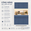 Nhiều khoang giúp vừa cất đồ vừa trưng bày