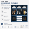 Nhiều khoang lưu trữ, dễ phân loại quần áo