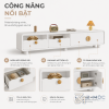 Nhiều không gian lưu trữ, phòng khách gọn gàng