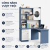 Nhiều ngăn lưu trữ, bàn học luôn gọn gàng
