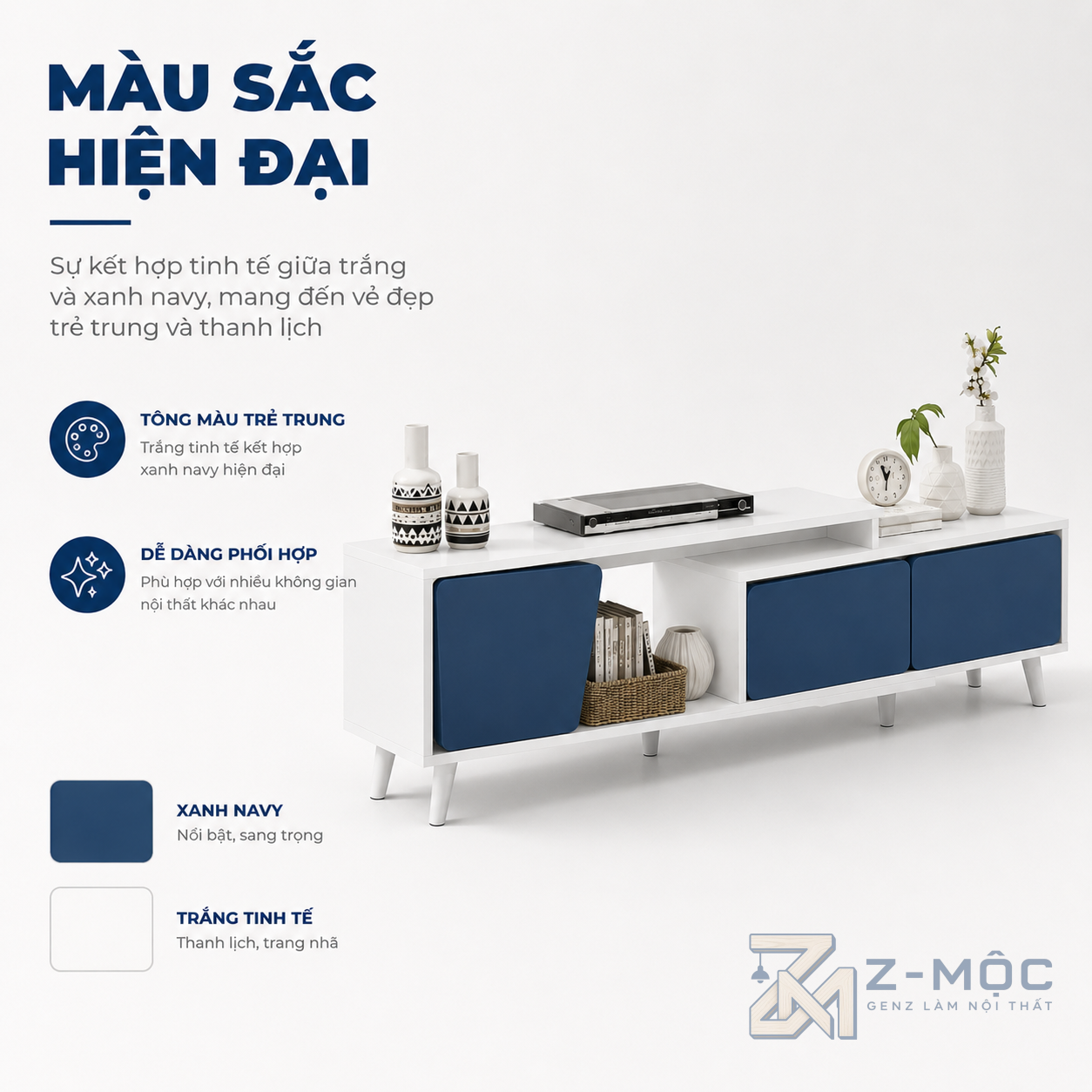 Phù hợp nhiều không gian phòng khách