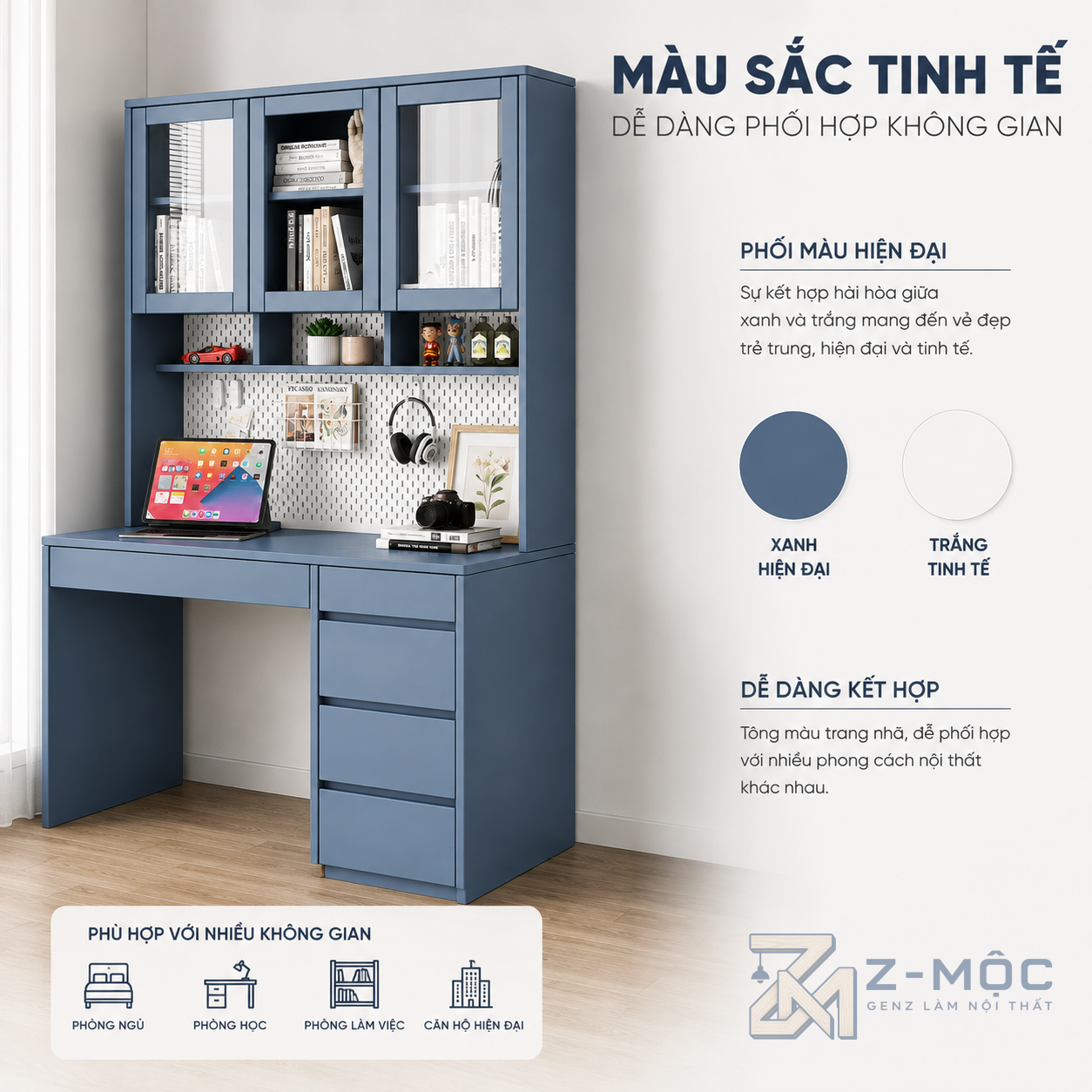 Phù hợp phòng ngủ và góc làm việc tại nhà
