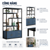 Tăng không gian lưu trữ với tủ cánh mở và ngăn kéo