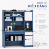 Thiết kế cân đối, tạo điểm nhấn cho góc học tập