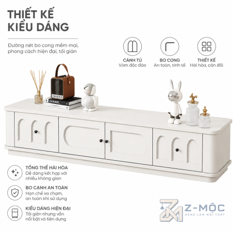 Thiết kế cánh vòm mềm mại, sang trọng