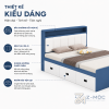 Thiết kế hiện đại, phối xanh trắng nổi bật