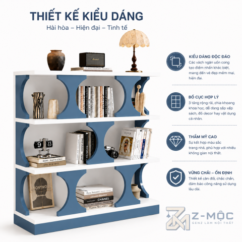 Thiết kế khung cong độc đáo, tạo điểm nhấn