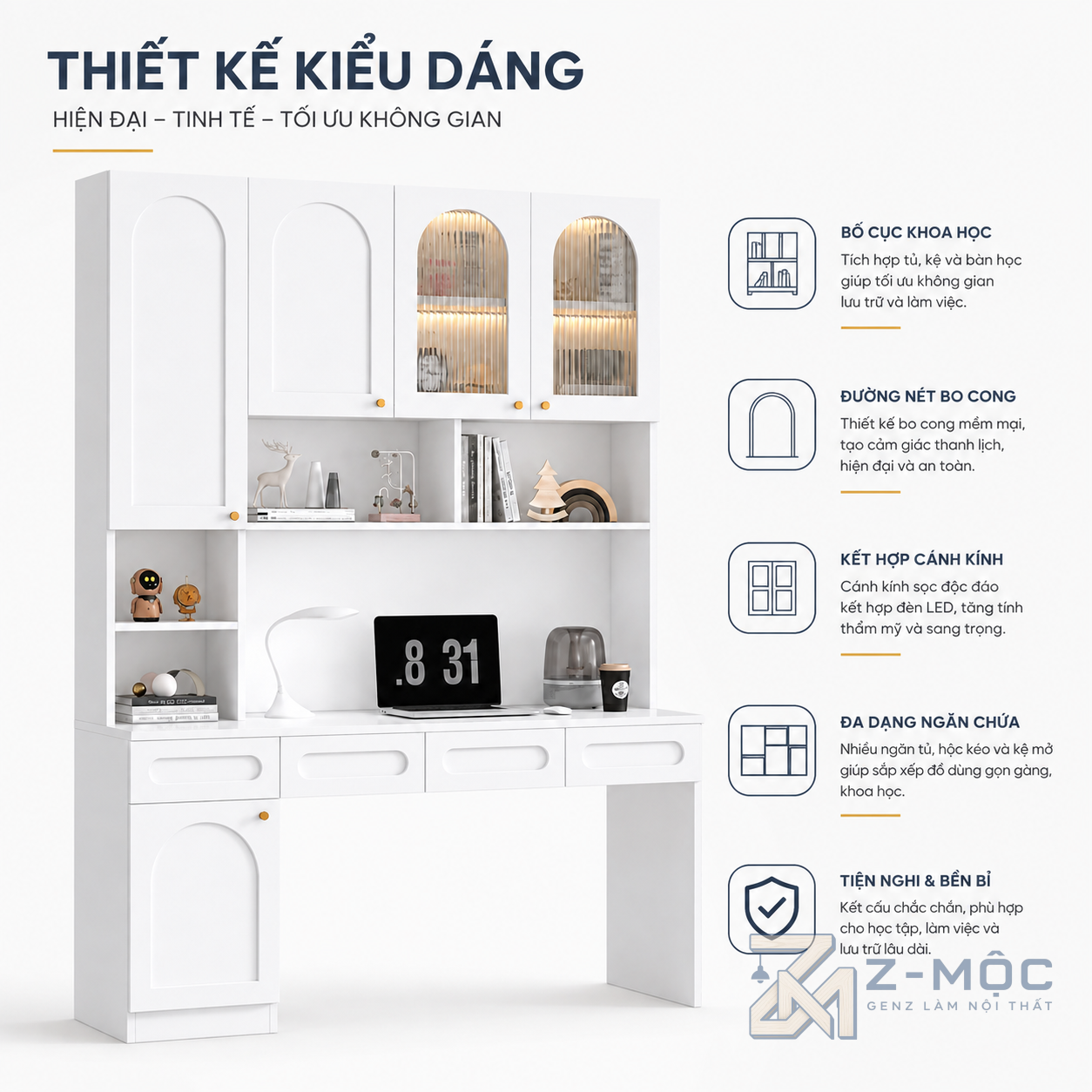 Thiết kế vòm hiện đại, tạo điểm nhấn riêng