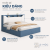 Thiết kế xanh trắng hiện đại, dễ tạo điểm nhấn