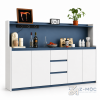 Tủ Buffet Màu Xanh Dương Kết Hợp Kệ Mở Hiện Đại ZM-94014 - 2000x400x1350mm - ZM-94014.2