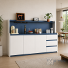 Tủ Buffet Màu Xanh Dương Kết Hợp Kệ Mở Hiện Đại ZM-94014 - ảnh chi tiết 6