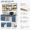 Tủ kính kết hợp đèn LED giúp trưng bày đẹp mắt
