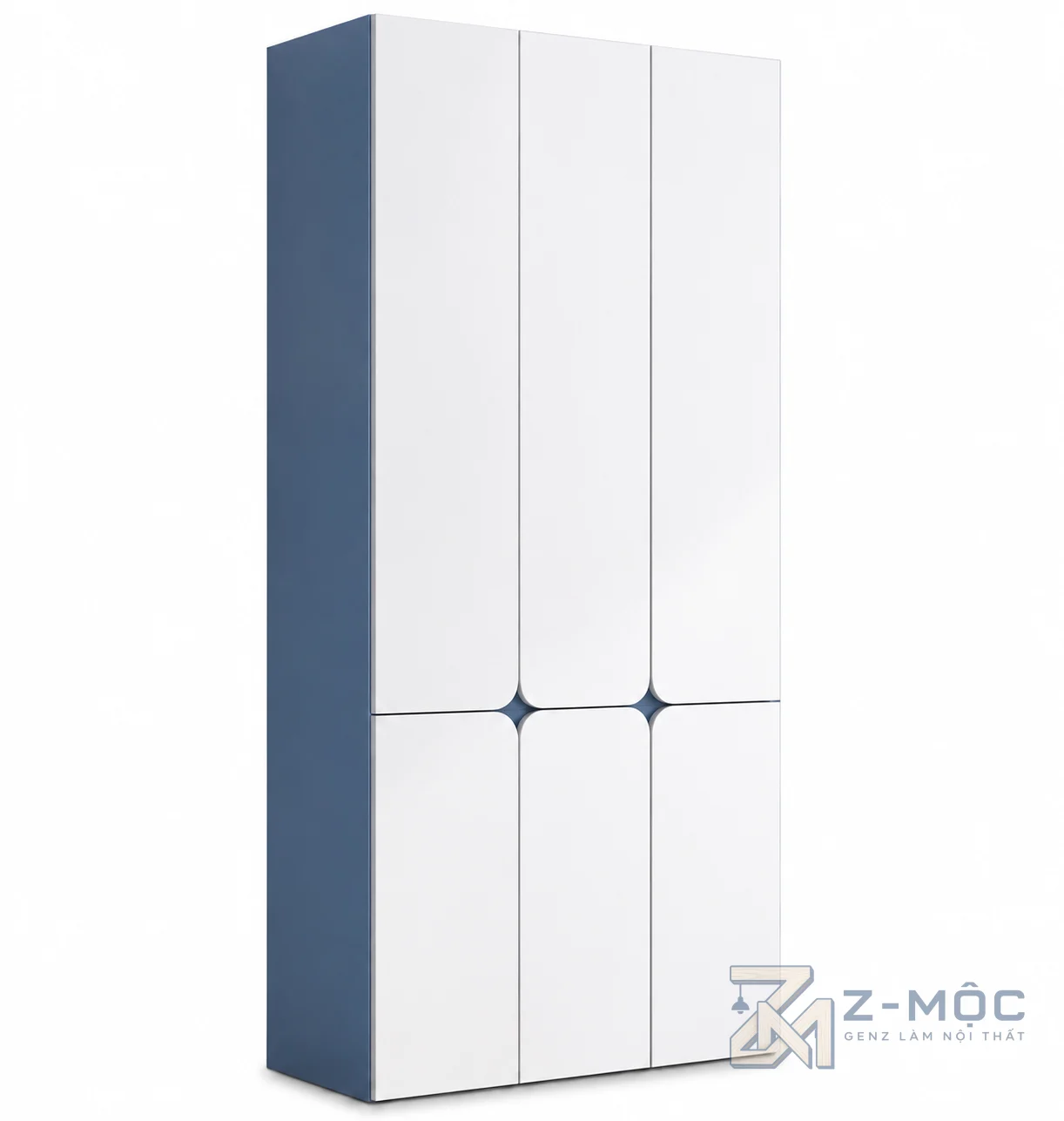 Tủ Quần Áo 5 Cánh Hiện Đại Màu Trắng ZM-10024 - 1200x600x2000mm - ZM-10024.1