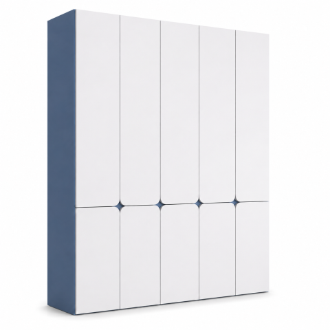 Tủ Quần Áo 5 Cánh Hiện Đại Màu Trắng ZM-10024 - 2000x600x2000mm - ZM-10024.3