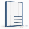 Tủ Quần Áo Khung Xanh Phối Cánh Trắng Nhiều Khoang ZM-10039 - 1600x600x2400mm - ZM-10039.1
