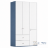 Tủ Quần Áo Phối Trắng Xanh Nhiều Ngăn Hiện Đại ZM-10035 - 1200x600x2400mm - ZM-10035.1