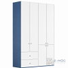 Tủ Quần Áo Phối Trắng Xanh Nhiều Ngăn Hiện Đại ZM-10035 - 1600x600x2400mm - ZM-10035.2