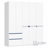 Tủ Quần Áo Thiết Kế Độc Đáo Hiện Đại Màu Trắng ZM-10031 - 2000x600x2400mm - ZM-10031.2