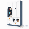 Tủ Quần Áo Trẻ Em 4 Cánh Kèm Kệ ZM-10032 - 1300x600x2000mm - ZM-10032.1