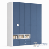 Tủ Quần Áo Trẻ Em Nhiều Cánh Thiết Kế Nhiều Ngăn Cho Bé ZM-10043 - 2000x600x2400mm - ZM-10043.2