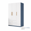 Tủ Quần Áo Xanh Cánh Trắng 2 Ngăn Kéo ZM-10023 - 1200x600x2000mm - ZM-10023.1