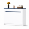 Tủ Trang Trí Màu Trắng Phối Xanh Dáng Dài ZM-94015 - 1200x400x1000mm - ZM-94015.1