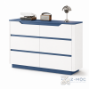 Tủ Trang Trí Nhiều Ngăn Kéo Màu Trắng Phối Xanh ZM-94018 - 1200x400x850mm - ZM-94018.1