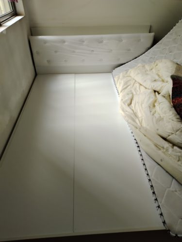 Giường Ngủ Trắng Bọc Nệm Có Ngăn Kéo ZM-11047 photo review
