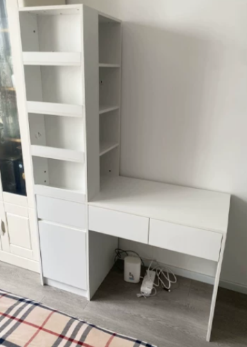 Bàn Học Và Làm Việc Trắng Liền Tủ Kệ Đa Tầng ZM-70060 photo review