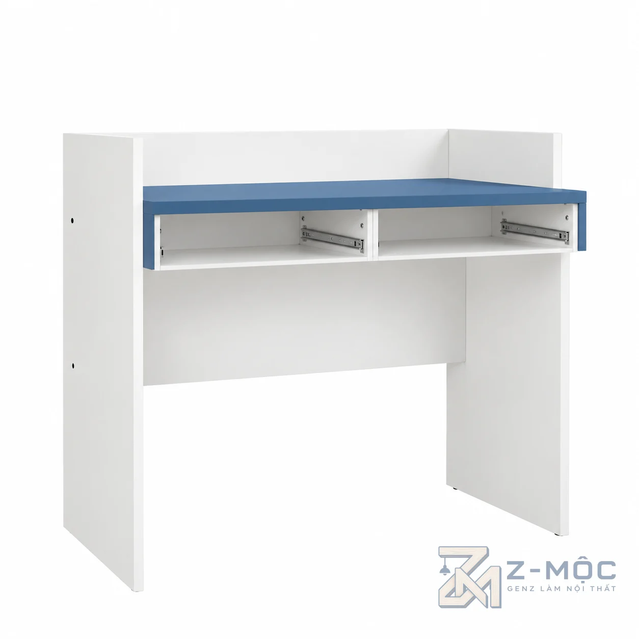 Bàn Học 2 Ngăn Kéo Màu Trắng Xanh Hiện Đại ZM-70086 - ảnh chi tiết 6