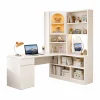Bàn Học Góc Chữ L Có Kệ Góc Màu Trắng ZM-70066 - 1400x600x750 + Kệ 1200x350x2000mm - ZM-70066.1
