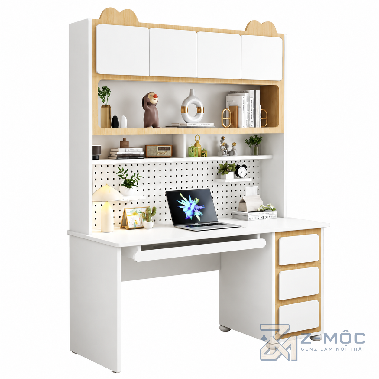 Bàn Học Kệ Sách Thiết Kế Trẻ Trung Hiện Đại ZM-70076 - 1400x600x2000mm - ZM-70076.2