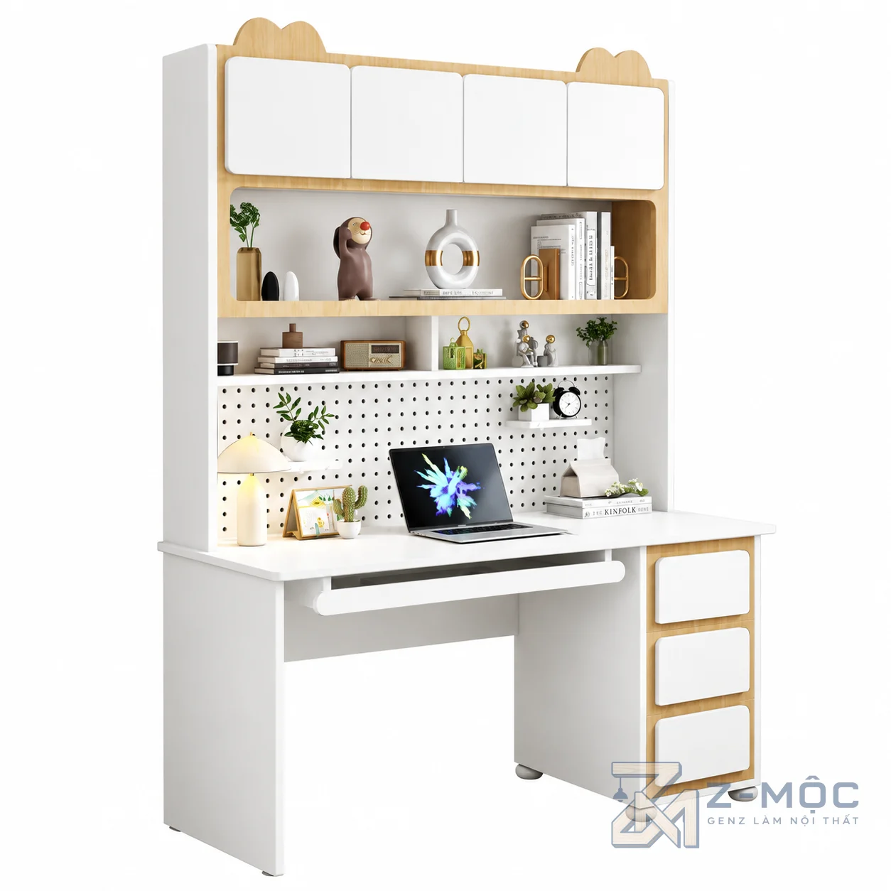 Bàn Học Kệ Sách Thiết Kế Trẻ Trung Hiện Đại ZM-70076 - 1400x600x2000mm - ZM-70076.2