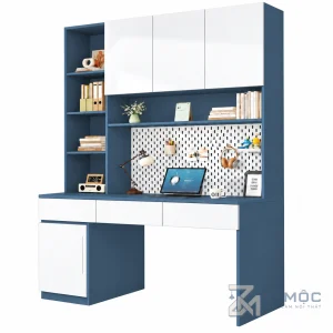 Bàn Học Liền Giá Sách Nhiều Ngăn Hiện Đại ZM-70065 - ảnh chi tiết 3