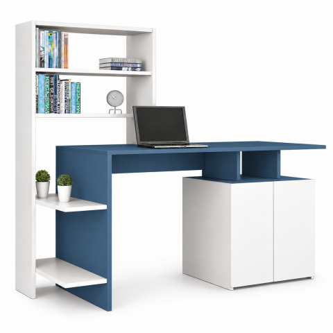 Bàn Học Liền Kệ Sách Kiểu Dáng Nhỏ Gọn Độc Đáo ZM-70081 - 1600x600x1400mm - ZM-70081.2