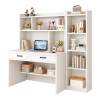 Bàn Học Liền Kệ Sách Màu Trắng Nhiều Tầng ZM-70064 - 1200x600x1650mm + Kệ 400x250x1650mm - ZM-70064.4
