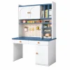 Bàn Học Trẻ Em Liền Tủ Kệ Trắng Xanh ZM-70078 - 1400x600x1900mm - ZM-70078.2