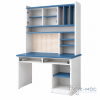 Bàn Học Trẻ Em Liền Tủ Kệ Trắng Xanh ZM-70078 - ảnh chi tiết 6