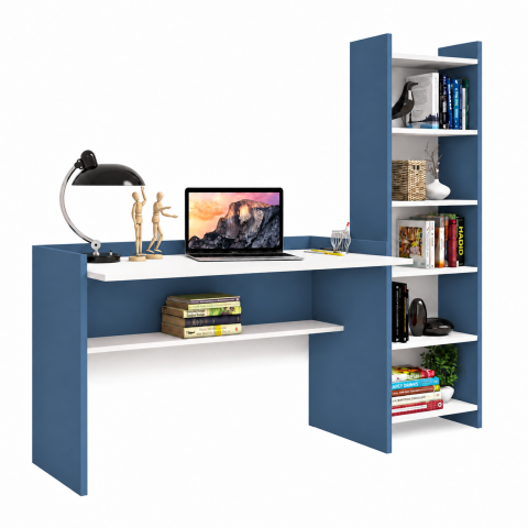 Bàn Học Và Làm Việc Kèm Giá Sách Đơn Giản ZM-70085 - 1200x600x800mm + Kệ 450x300x1600mm - ZM-70085.2