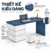Bàn Làm Việc 3 Ngăn Kéo Phối Xanh Trắng Đơn Giản ZM-70075 - ảnh chi tiết 2