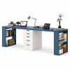 Bàn Làm Việc Đôi Có Kệ Ngăn Kéo ZM-70062 - Bàn đôi x2 1400x600x750mm - ZM-70062.4