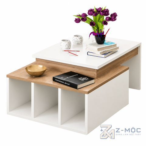 Bàn Trà Gỗ Công Nghiệp Thiết Kế Độc Đáo ZM-91003 - ảnh chi tiết 1